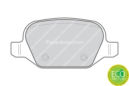 Set placuțe frână FERODO, spate, pentru: ALFA ROMEO 147, 156, GT; FIAT LINEA; LANCIA DEDRA, LYBRA 1.3D-3.2 04.89- 2