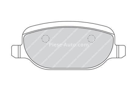 Set placuțe frână FERODO, spate, (cu suruburi de ghidare), pentru: ALFA ROMEO 159, BRERA, SPIDER; LANCIA DELTA III, THESIS; TOYOTA HIACE IV 1.8-3.2 07.98-08.14 3