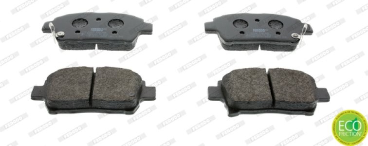 Set placuțe frână FERODO, față, pentru: TOYOTA COROLLA, COROLLA VERSO, OPA, PRIUS, YARIS, YARIS VERSO 1.3-2.0 08.99-