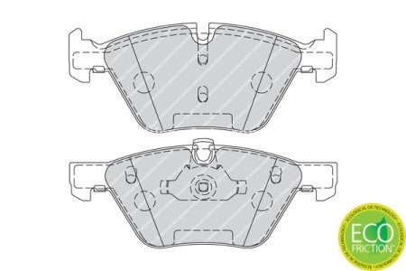 Set placuțe frână FERODO, față, (fără accesorii), pentru: BMW 1 (E81), 1 (E87), 1 (E88), 3 (E90), 3 (E91), 3 (E92), 3 (E93), 5 (E60), 5 (E61), X1 (E84), Z4 (E89) 1.6-3.0D 07.03-08.16 3