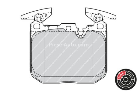 Set placuțe frână FERODO, față, (fără accesorii), pentru: BMW 1 (F20), 1 (F21), 1 (F40), 2 (F22, F87), 2 (F23), 3 (F30, F80), 3 (F31), 3 GRAN TURISMO (F34), 4 (F32, F82), 4 (F33, F83) 1.5-3.0H 07.11- 3