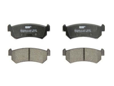 Set placuțe frână FERODO, spate, pentru: CHEVROLET AVEO / KALOS, LACETTI, NUBIRA, REZZO; DAEWOO LACETTI, NUBIRA, TACUMA / REZZO 1.4-2.0D 05.97- 1