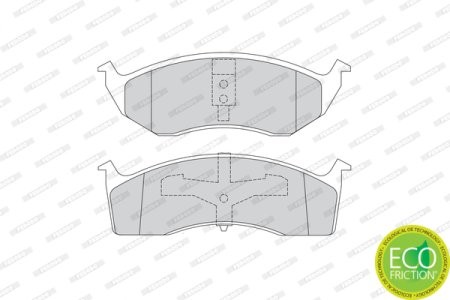 Set placuțe frână FERODO, față, pentru: CHRYSLER 300M, CARAVAN, CONCORDE, NEON, NEON II, NEW YORKER, VISION, VOYAGER I, VOYAGER III; DODGE CARAVAN, INTREPID, NEON, NEON II 1.6-3.8 10.89- 3