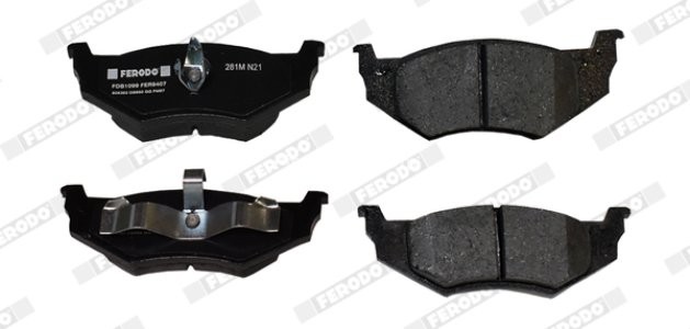 Set placuțe frână FERODO, spate, pentru: CHRYSLER 300M, CIRRUS, CONCORDE, LE BARON, LHS, NEON, NEON II, NEW YORKER, PT CRUISER, SARATOGA, SEBRING, STRATUS, VISION 1.6-4.6 09.86- 3