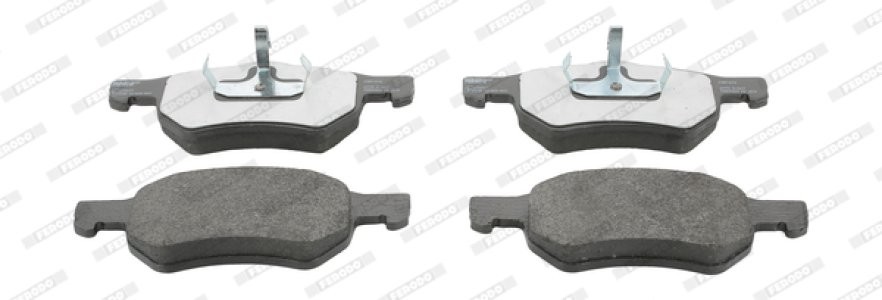 Set placuțe frână FERODO, față, (cu piulita de actionare), pentru: CHRYSLER VOYAGER III, VOYAGER IV; DODGE CARAVAN 2.0-3.8 01.95-12.08
