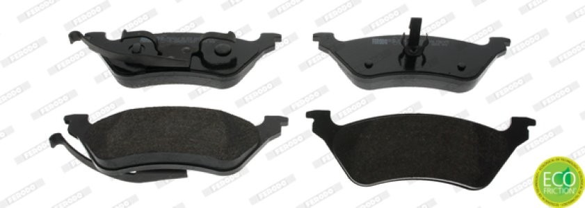 Set placuțe frână FERODO, spate, pentru: CHRYSLER VOYAGER III, VOYAGER IV; DODGE CARAVAN; JEEP CHEROKEE 2.0-3.8 01.95-
