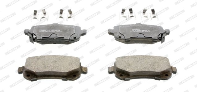 Set placuțe frână FERODO, spate, pentru: CHRYSLER TOWN & COUNTRY, VOYAGER V; DODGE GRAND, JOURNEY; FIAT FREEMONT; VW PASSAT B2 1.8-4.0 05.86-