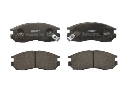 Set placuțe frână FERODO, față, pentru: CHRYSLER SEBRING; DODGE AVENGER; HYUNDAI SANTAMO; MITSUBISHI CARISMA, COLT III, COLT IV, ECLIPSE I, ECLIPSE II, GALANT VI, GALANT VII 1.6-2.5D 01.87-12.07