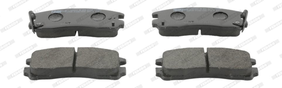 Set placuțe frână FERODO, spate, pentru: CHRYSLER SEBRING; HYUNDAI SANTAMO; MITSUBISHI 3000 GT, DELICA / SPACE GEAR, ECLIPSE II, ECLIPSE III, ECLIPSE IV, GALANT IX, GALANT VII 1.8-3.8 06.87-