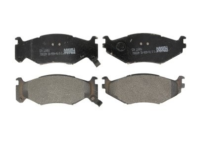 Set placuțe frână FERODO, față, pentru: CHRYSLER DAYTONA, LE BARON, SARATOGA, VOYAGER I, VOYAGER II; PLYMOUTH VOYAGER 2.2-3.3 09.86-12.96