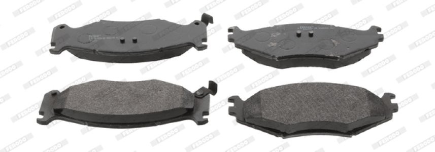Set placuțe frână FERODO, față, pentru: CHRYSLER DAYTONA, LE BARON, SARATOGA, VOYAGER I, VOYAGER II; PLYMOUTH VOYAGER 2.2-3.3 09.86-12.96