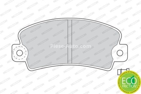 Set placuțe frână FERODO, față, pentru: DACIA 1210, 1307, 1309, 1310, 1325, NOVA, PICK UP, SUPERNOVA; PEUGEOT 104, 304, 305 I; RENAULT 12, 14, 15, 16, 17, 18 0.8-2.5 10.62-05.08 3