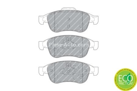 Set placuțe frână FERODO, față, pentru: DACIA DOKKER, DOKKER EXPRESS/MINIVAN, DUSTER, DUSTER/SUV, LODGY, SANDERO III; NISSAN JUKE, TERRANO; RENAULT ARKANA I, CAPTUR I, CAPTUR II 1.0-Electric 11.08- 3