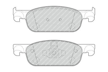 Set placuțe frână FERODO, față, pentru: DACIA LOGAN II, LOGAN MCV II, SANDERO II; LADA XRAY; RENAULT CLIO IV, CLIO IV/HATCHBACK, LOGAN I, LOGAN II, LOGAN/STEPWAY II 0.9-1.6 06.11-
