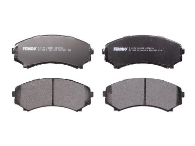 Set placuțe frână FERODO, față, pentru: ISUZU D-MAX I; MAZDA E, MPV I; MITSUBISHI ENDEAVOR, GRANDIS, PAJERO II, PAJERO III, PAJERO IV, PAJERO SPORT I, PROUDIA/DIGNITY 2.0-4.5 11.88-