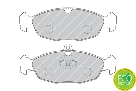 Set placuțe frână FERODO, spate, pentru: JAGUAR XJ, XK 8, XK II; ASTON MARTIN DB7 VOLANTE 3.2/4.0/4.2 09.89-07.14 3