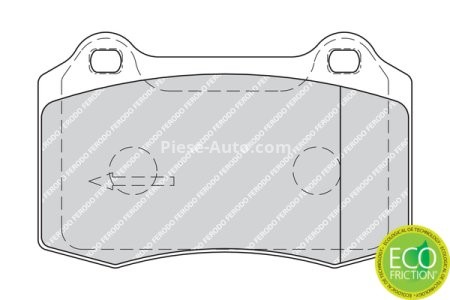 Set placuțe frână FERODO, față, pentru: VOLVO S60 I, V70 II; JAGUAR S-TYPE II, XJ, XK 8 2.5-4.2 05.96-04.10 3