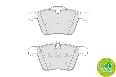 Set placuțe frână FERODO, față, pentru: JAGUAR S-TYPE II, XF I, XF SPORTBRAKE, XJ, XK II 2.0-5.0 04.02- 3