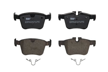 Set placuțe frână FERODO, spate, (fără accesorii), pentru: VOLVO S60 III, S90 II, V60 II, V90 II, XC60 II, XC90 II; JAGUAR E-PACE, F-PACE, I-PACE, XE, XF II, XF SPORTBRAKE 1.5H-Electric 06.11-