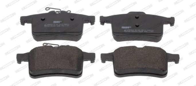 Set placuțe frână FERODO, spate, pentru: JAGUAR XF I, XF SPORTBRAKE, XJ, XK II 5.0 01.09-