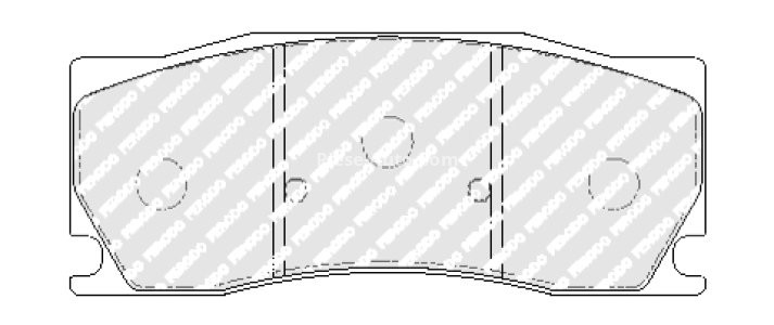 Set placuțe frână FERODO, față, pentru: JAGUAR XK II 5.0 01.09-07.14