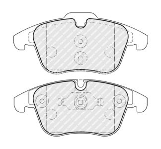 Set placuțe frână FERODO, față, pentru: JAGUAR XE 2.0D 03.15-