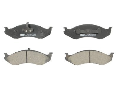 Set placuțe frână FERODO, față, pentru: JEEP CHEROKEE, COMANCHE, GRAND CHEROKEE I, WRANGLER I, WRANGLER II; KIA CARNIVAL I, CARNIVAL II 2.1D-5.9 10.84-04.07