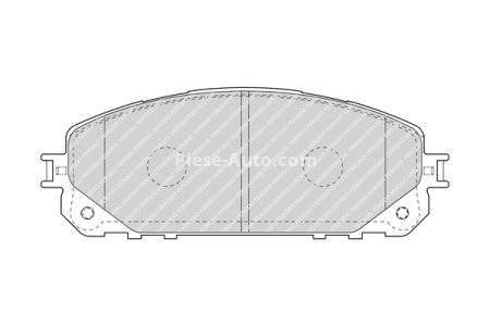 Set placuțe frână FERODO, față, pentru: JEEP CHEROKEE 2.0-3.2 11.13- 3