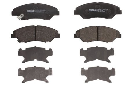 Set placuțe frână FERODO, față, pentru: KIA RETONA, SPORTAGE 2.0/2.0D 04.94-08.03