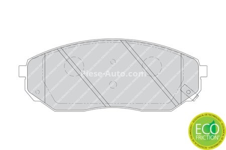 Set placuțe frână FERODO, față, pentru: KIA SORENTO I; MAZDA 626 II 1.6-3.5 11.82-12.11
