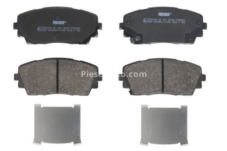 Set placuțe frână FERODO, față, (fără accesorii), pentru: KIA PICANTO II 1.0/1.0LPG/1.2 05.11-03.17