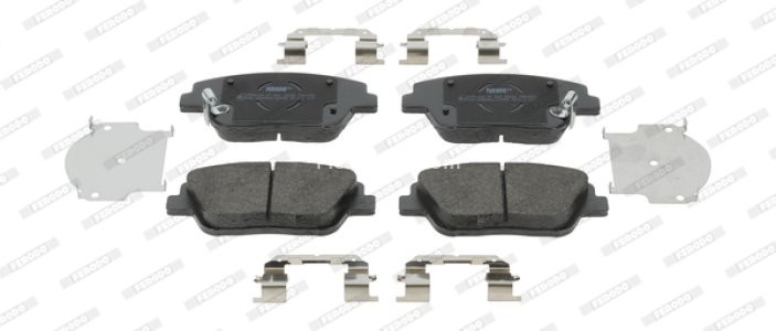 Set placuțe frână FERODO, față, pentru: KIA OPTIMA 1.7D-2.4 06.10-