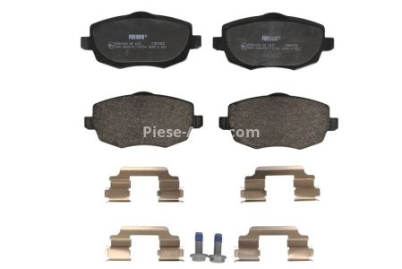 Set placuțe frână FERODO, față, pentru: LANCIA YPSILON 1.2/1.3D/1.4 10.03-12.11