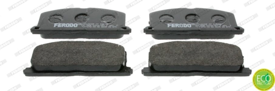 Set placuțe frână FERODO, față, pentru: LANCIA DEDRA; TOYOTA CAMRY, CARINA IV, CARINA V, CARINA VII, CELICA, COROLLA, COROLLA FX, COROLLA/KOMBI, CORONA, MR2 I, PASEO, RAUM 1.0-2.5 03.79-04.03