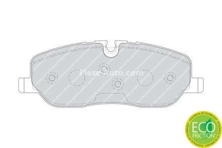 Set placuțe frână FERODO, față, (cu suruburi de ghidare), pentru: LAND ROVER DISCOVERY III, DISCOVERY IV, RANGE ROVER III, RANGE ROVER SPORT I 2.7D-4.4 03.02-12.18 3
