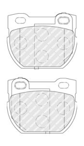 Set placuțe frână FERODO, spate, pentru: LAND ROVER 110/127, DEFENDER 2.2D-4.0 09.86-02.16 3