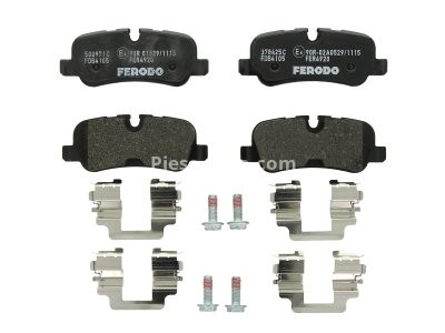 Set placuțe frână FERODO, spate, pentru: LAND ROVER DISCOVERY III, DISCOVERY IV, RANGE ROVER III, RANGE ROVER SPORT I 3.0D-5.0 07.04-12.18