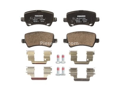 Set placuțe frână FERODO, spate, pentru: VOLVO S60 II, S80 II, V60 I, V70 III, XC60 I, XC60 II, XC70 II; LAND ROVER RANGE ROVER EVOQUE 1.5-4.4 03.06-
