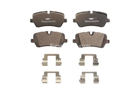 Set placuțe frână FERODO, spate, pentru: LAND ROVER DEFENDER, DISCOVERY V, RANGE ROVER IV, RANGE ROVER SPORT II; PORSCHE 918 SPYDER 2.0-5.0 08.12-