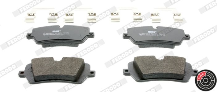 Set placuțe frână FERODO, spate, pentru: LAND ROVER DEFENDER, DISCOVERY V, RANGE ROVER IV, RANGE ROVER SPORT II; PORSCHE 918 SPYDER 2.0-5.0 08.12- 3