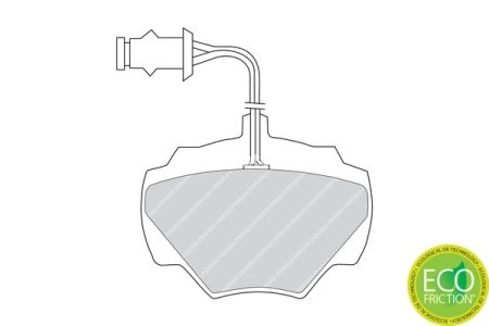 Set placuțe frână FERODO, spate, pentru: LAND ROVER DEFENDER, DISCOVERY I, RANGE ROVER I 2.0-4.3 08.81-09.00 3