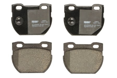 Set placuțe frână FERODO, spate, pentru: LAND ROVER 110/127, DEFENDER 2.2D-4.0 09.83-02.16