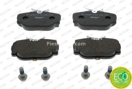 Set placuțe frână FERODO, spate, (cu suruburi de ghidare), pentru: LAND ROVER DISCOVERY II, RANGE ROVER II 2.5D-4.6 07.94-06.04