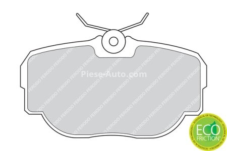 Set placuțe frână FERODO, spate, (cu suruburi de ghidare), pentru: LAND ROVER DISCOVERY II, RANGE ROVER II 2.5D-4.6 07.94-06.04 3