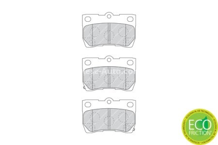 Set placuțe frână FERODO, spate, pentru: LEXUS GS, IS C, IS II, IS III; TOYOTA CROWN, MARK X I, MARK X II 2.2D-5.0 09.03- 3
