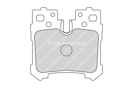 Set placuțe frână FERODO, spate, pentru: LEXUS LS 3.5-5.0H 04.06- 3
