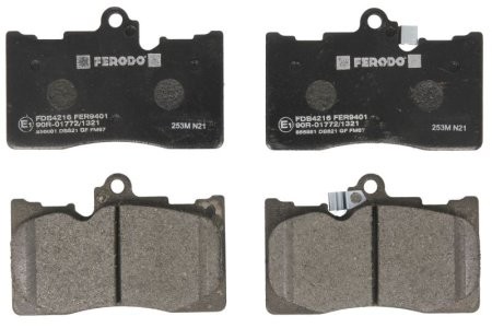 Set placuțe frână FERODO, față, pentru: LEXUS GS, IS III, RC; TOYOTA MARK X II 2.0-4.6 04.05-