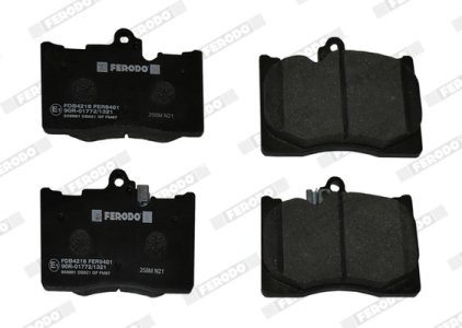 Set placuțe frână FERODO, față, pentru: LEXUS GS, IS III, RC; TOYOTA MARK X II 2.0-4.6 04.05- 3