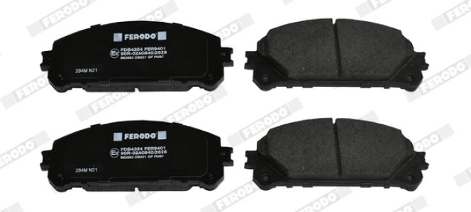 Set placuțe frână FERODO, față, pentru: LEXUS NX, RX; TOYOTA CAMRY, HIGHLANDER, HIGHLANDER / KLUGER, RAV 4 IV, RAV 4 V 2.0-3.5H 05.07- 3