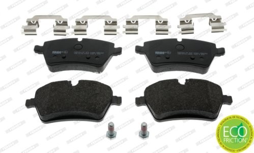 Set placuțe frână FERODO, față, (cu suruburi de ghidare), pentru: MINI (R50, R53), (R52), (R56), (R57), (R58), (R59), CLUBMAN (R55) 1.4LPG-2.0D 03.02-10.16